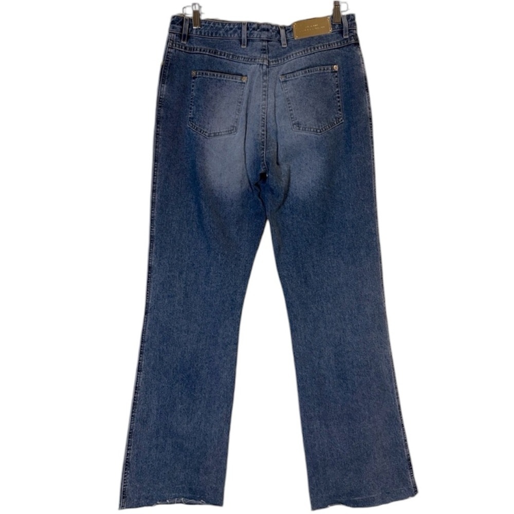 St. John Collection by Marie Gray Raw Hem Cotton Blue Jeans Sz. 8 - Picture 3 of 10